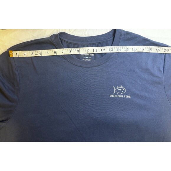 Southern Tide Men's XXL Blue Long Sleeve Skipjack Graphic T-Shirt Cotton Blend - Picture 3 of 8